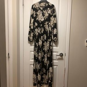 Black floral dress
